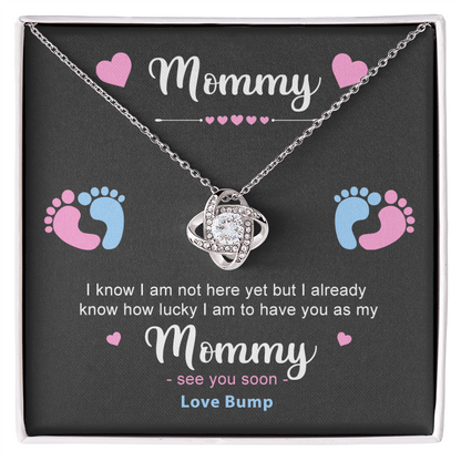 To My Mommy Necklace | Love, Bump - Love Knot Necklace