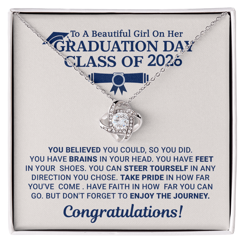 Graduation Necklace Gift for Daughter, Sister or Best Friend – Elegant Keepsake Jewelry for Her