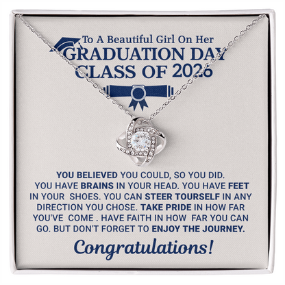 Graduation Necklace Gift for Daughter, Sister or Best Friend – Elegant Keepsake Jewelry for Her