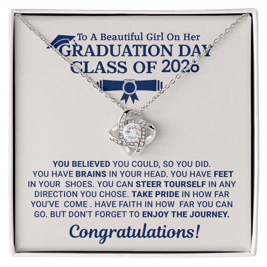 Graduation Necklace Gift for Daughter, Sister or Best Friend – Elegant Keepsake Jewelry for Her