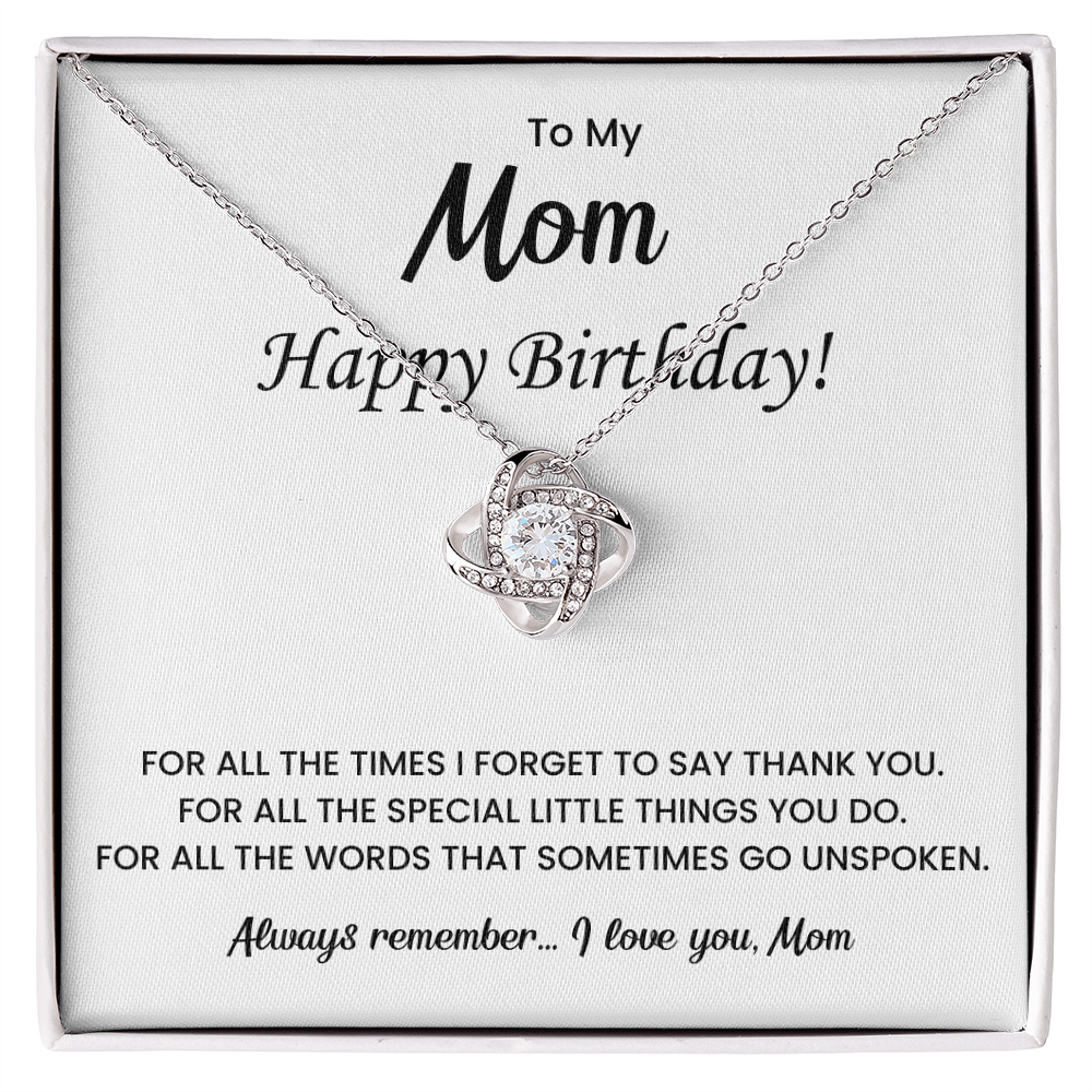 To My Beautiful Mom Necklace, Gift for Mom From Daughter or Son, Birthday Gifts