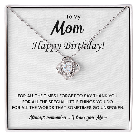 To My Beautiful Mom Necklace, Gift for Mom From Daughter or Son, Birthday Gifts