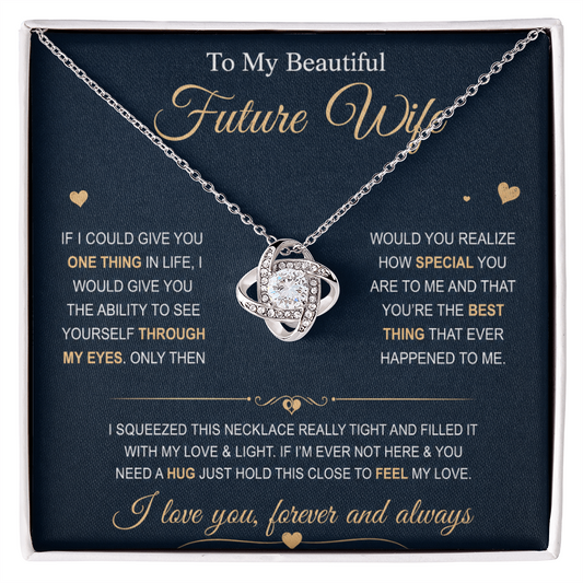 Valentine Gifts for Wife From Husband, I Love You Always and Forever Necklace