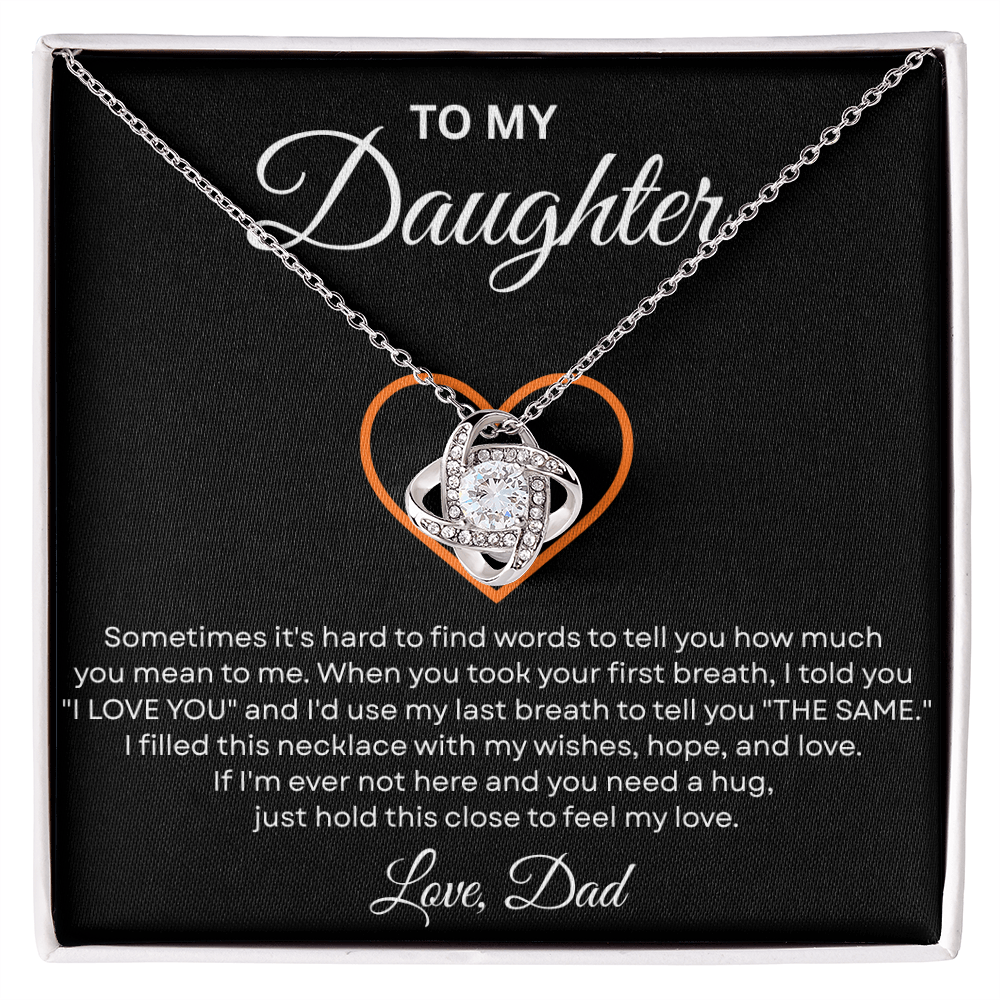 To My Daughter From Mom & Dad – Meaningful Christmas Jewelry Gift with Gift Box