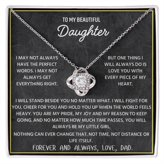 Daughter Jewelry Gift from Dad – Heartfelt Gift for Birthday, Christmas & Graduation