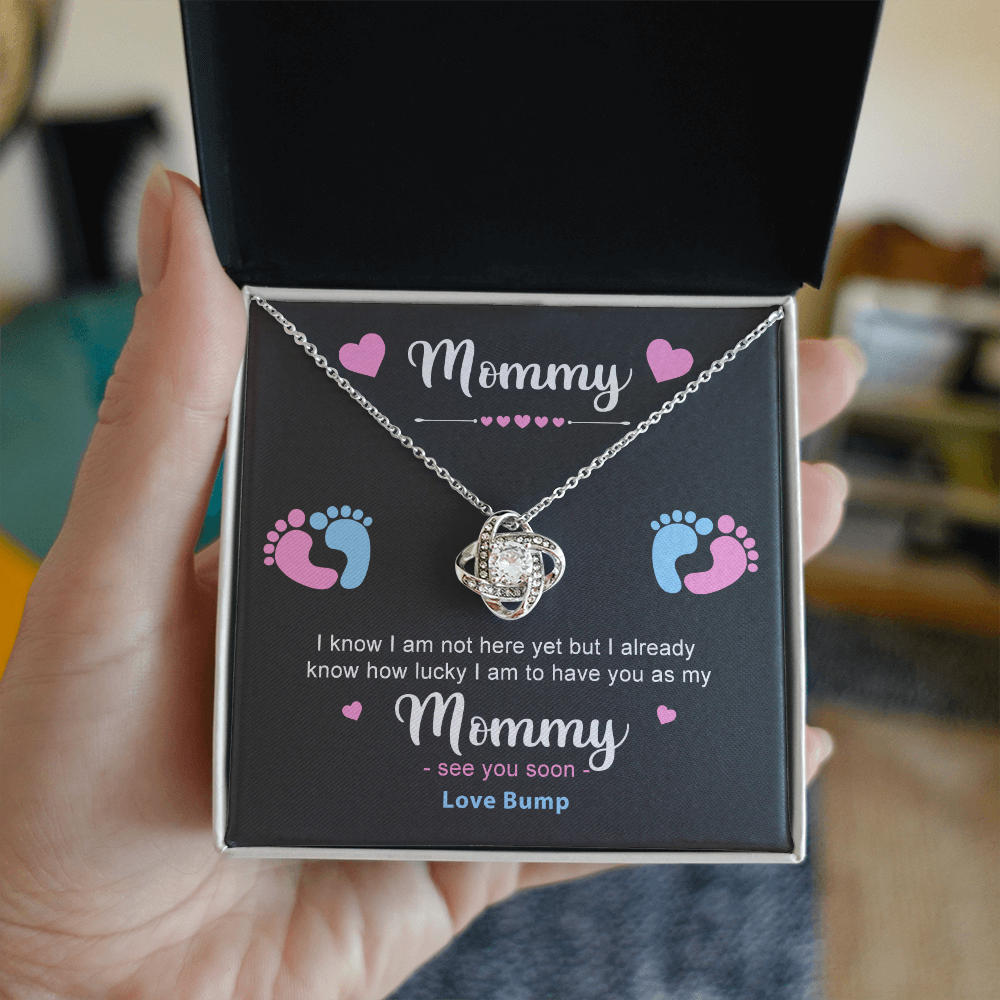 To My Mommy Necklace | Love, Bump - Love Knot Necklace