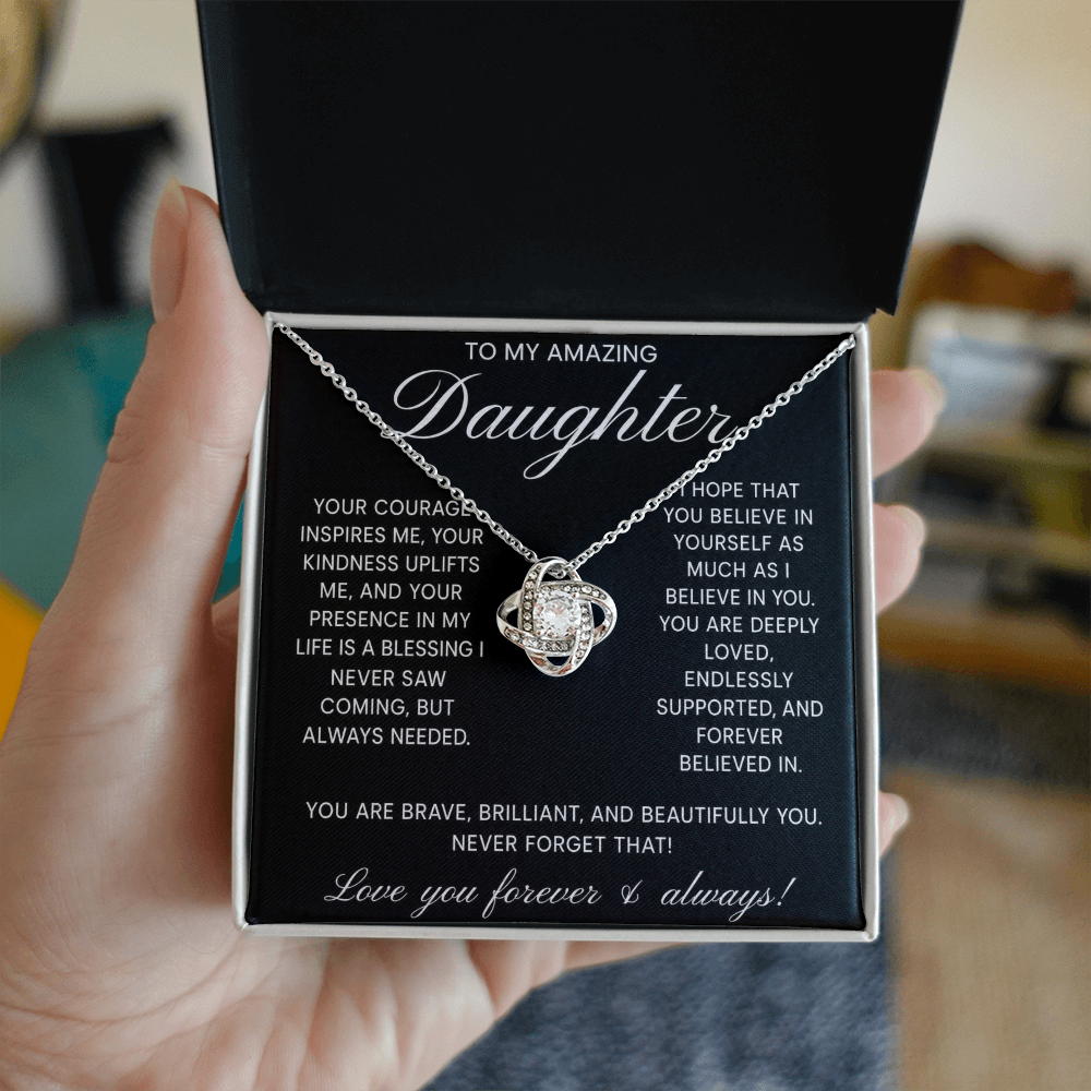 To My Daughter Necklace, Meaningful Gift from Mom or Dad