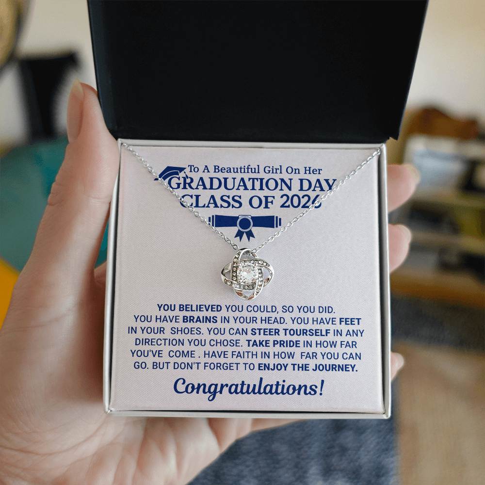 Graduation Necklace Gift for Daughter, Sister or Best Friend – Elegant Keepsake Jewelry for Her