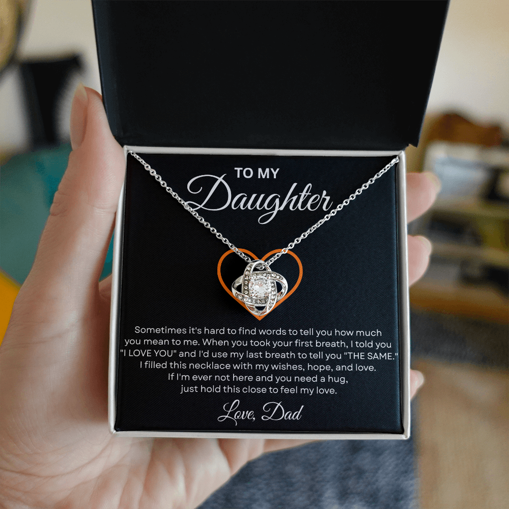 To My Daughter From Mom & Dad – Meaningful Christmas Jewelry Gift with Gift Box