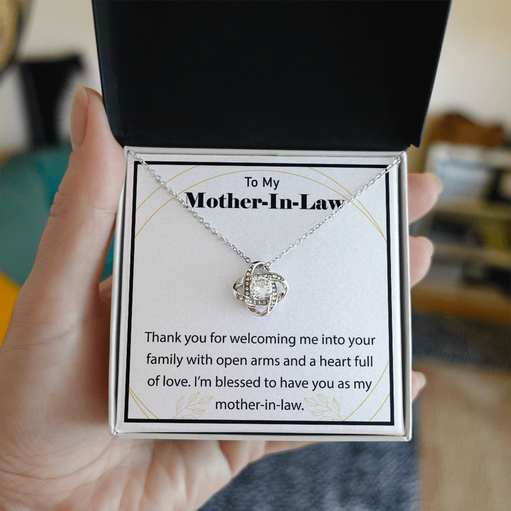 To My Mother-in-Law Necklace - Meaningful Gift for Mother of the Groom/Bride