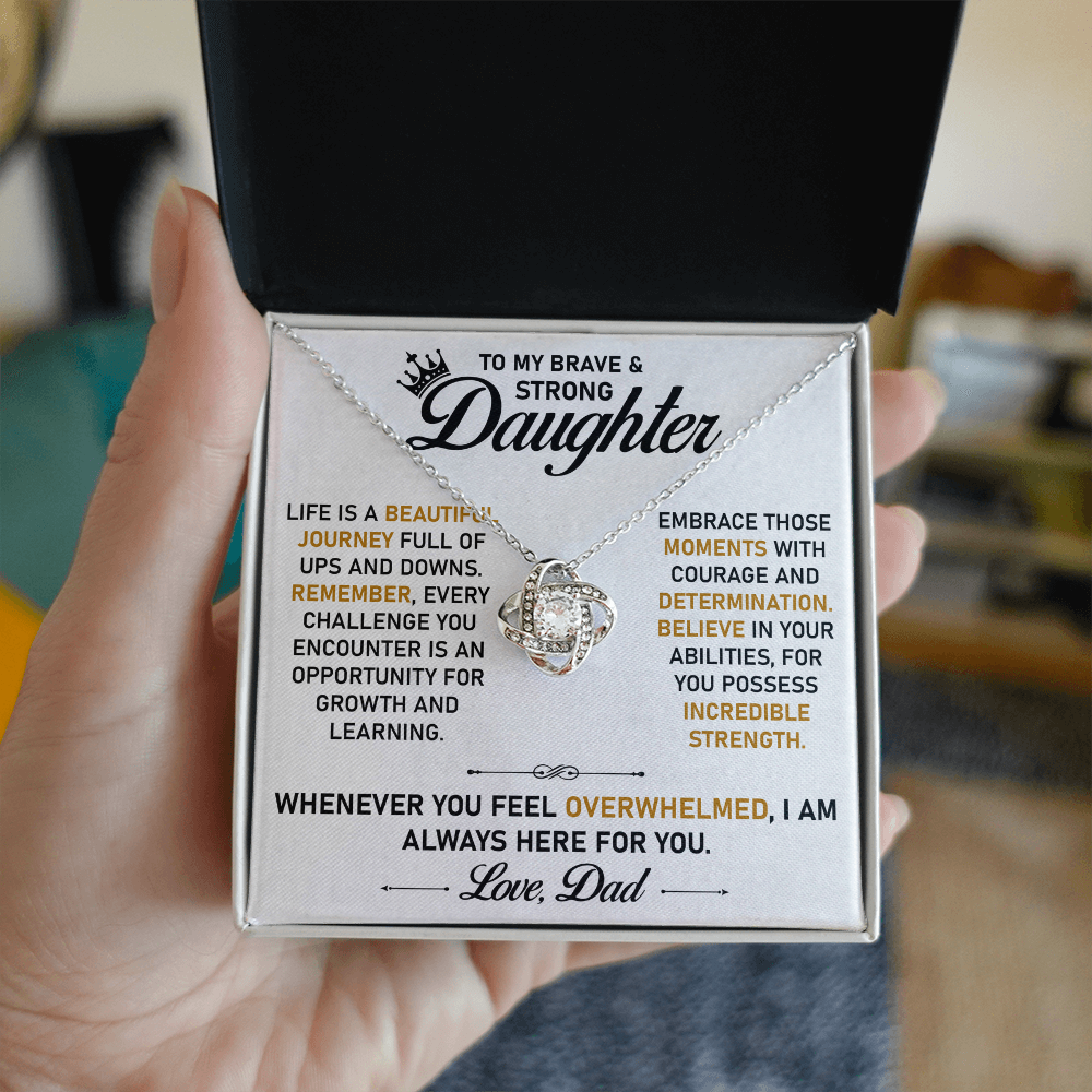 To My Daughter | Never Forget That You Are Loved Beyond Words | Meaningful Jewelry Gift