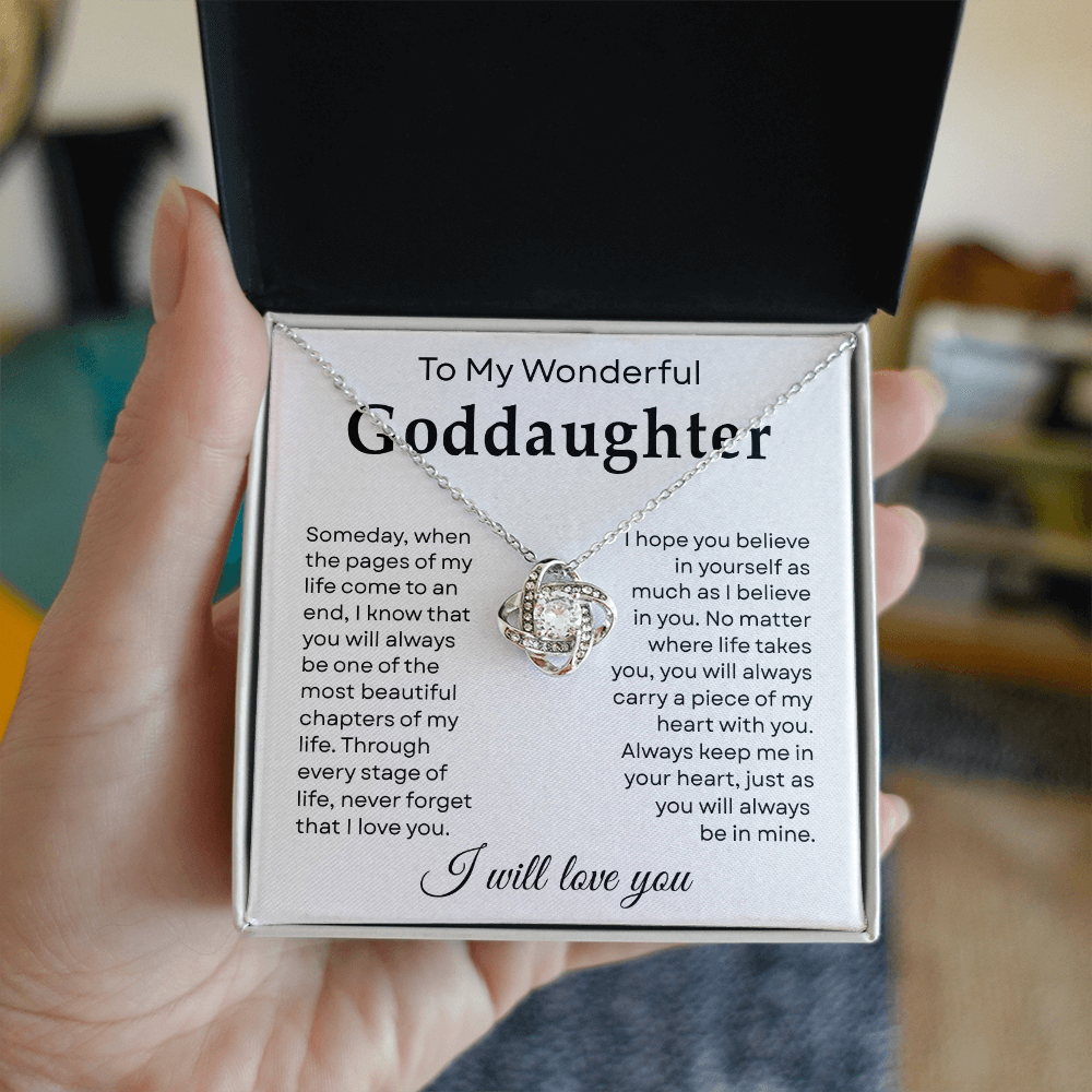 To My Goddaughter Necklace From Godmother