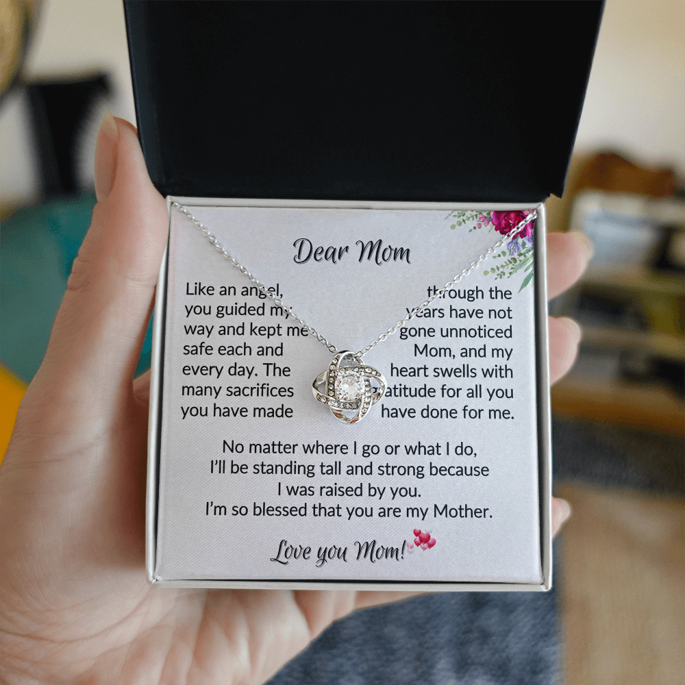 To My Mom I Know It's Not Easy for a Woman to Raise a Man - Necklace