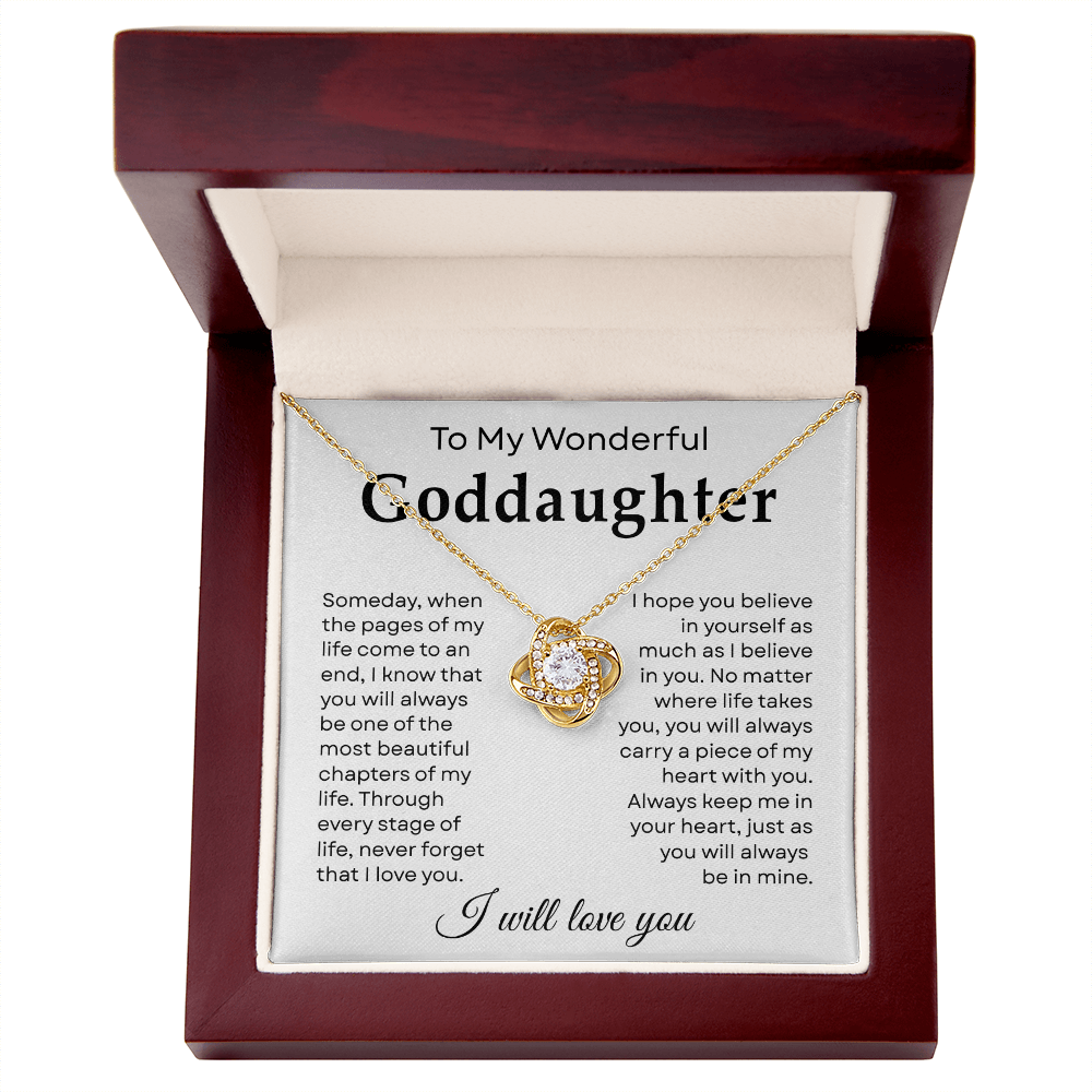 To My Goddaughter Necklace From Godmother