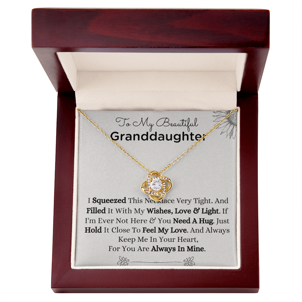 To My Amazing Granddaughter - Always Keep Me in Your Heart - Necklace