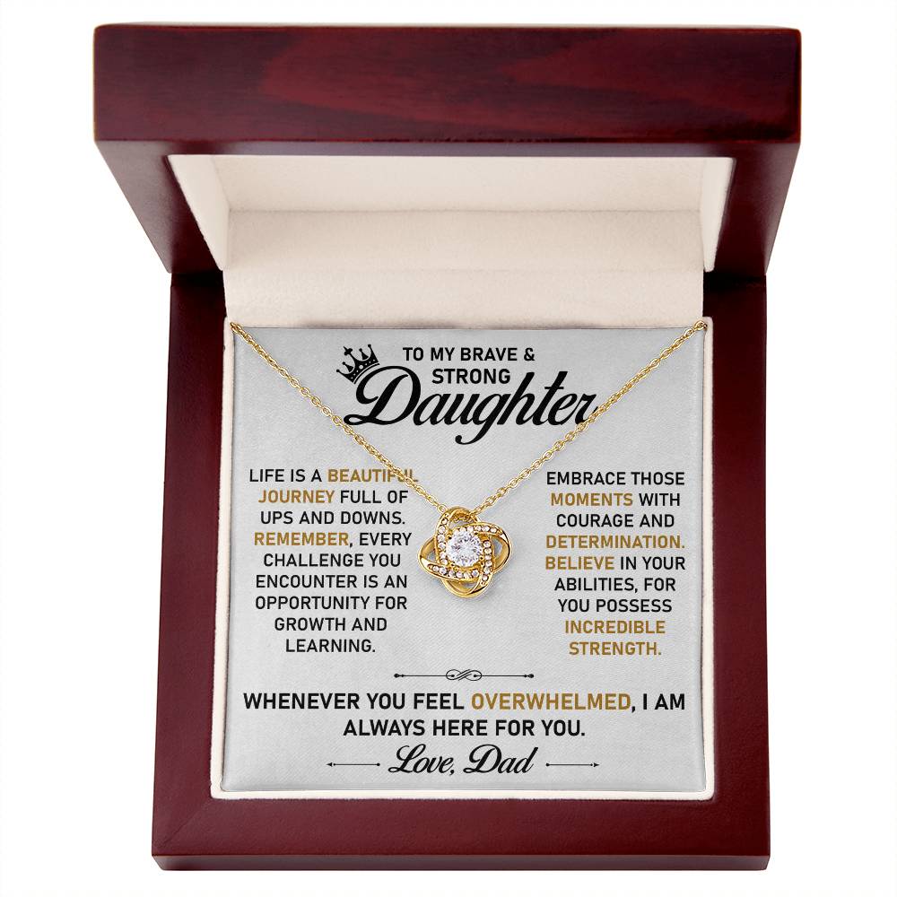 To My Daughter | Never Forget That You Are Loved Beyond Words | Meaningful Jewelry Gift