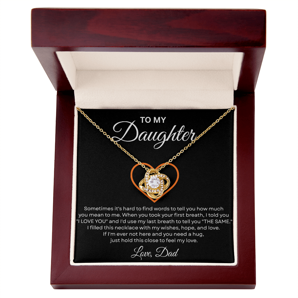 To My Daughter From Mom & Dad – Meaningful Christmas Jewelry Gift with Gift Box