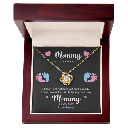 To My Mommy Necklace | Love, Bump - Love Knot Necklace