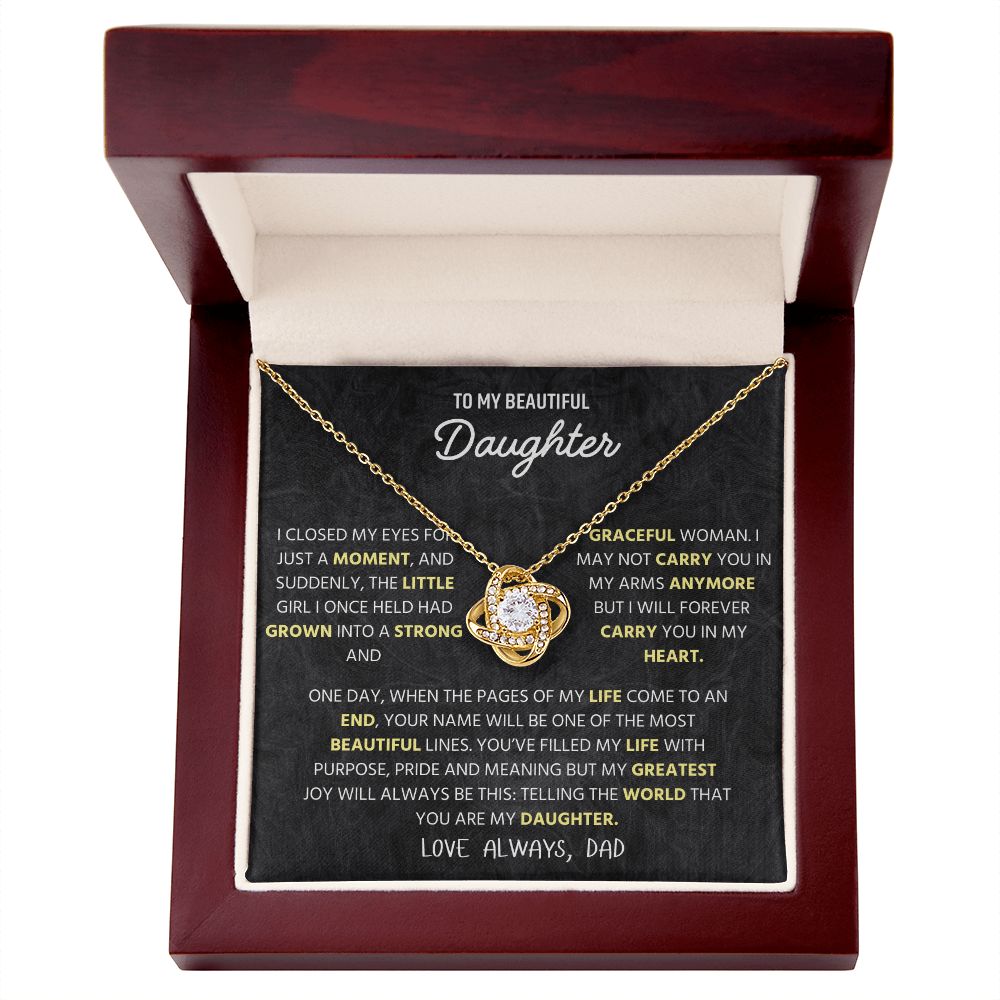 To My Beautiful Daughter – A Heartfelt Jewelry Gift from Mommy, Perfect for Christmas