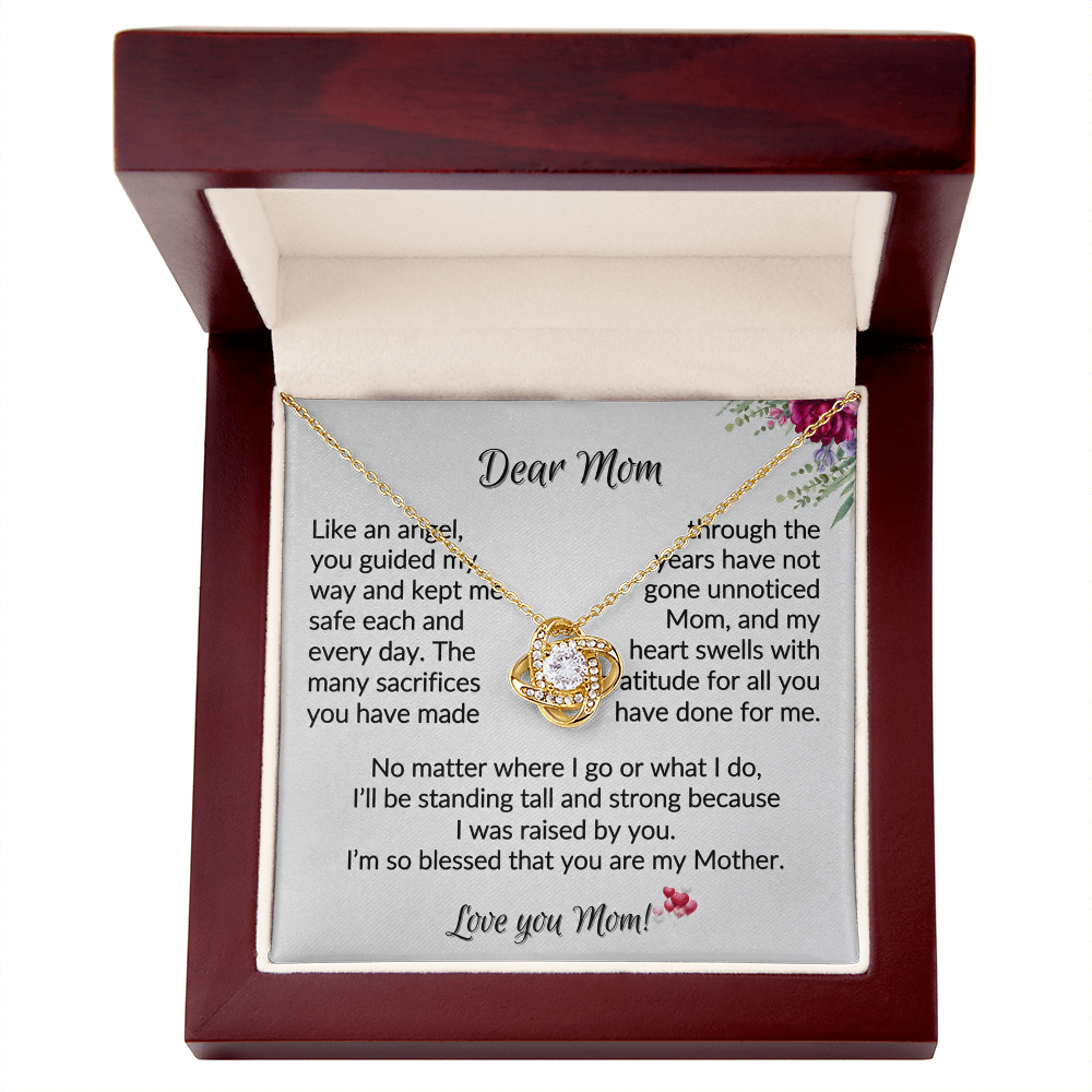 To My Mom I Know It's Not Easy for a Woman to Raise a Man - Necklace