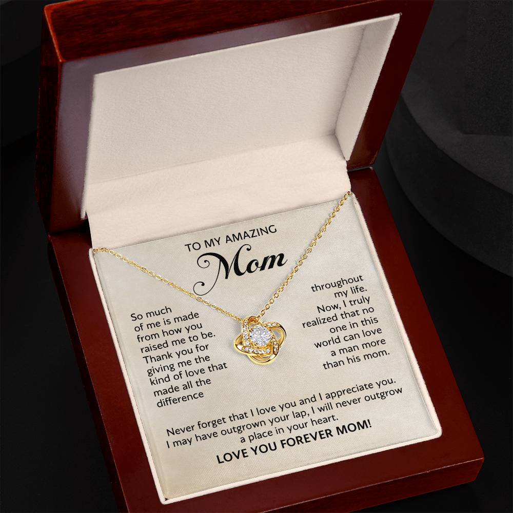 Mother's Day 2026 Gift - To My Mom Love Knot Necklace