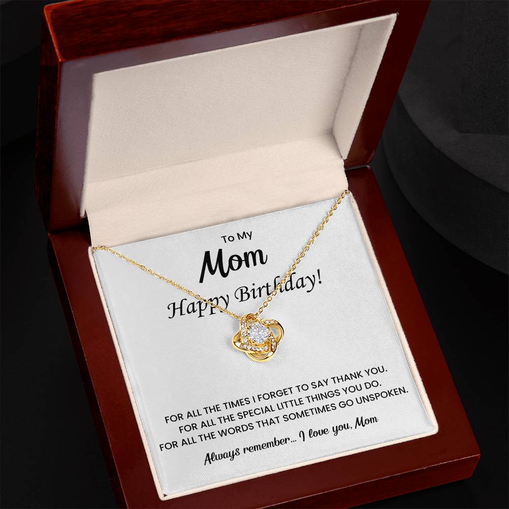 To My Beautiful Mom Necklace, Gift for Mom From Daughter or Son, Birthday Gifts