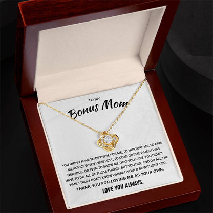 Necklace Gift for Bonus Mom From Stepson or Stepdaughter, Mother's Day Jewelry