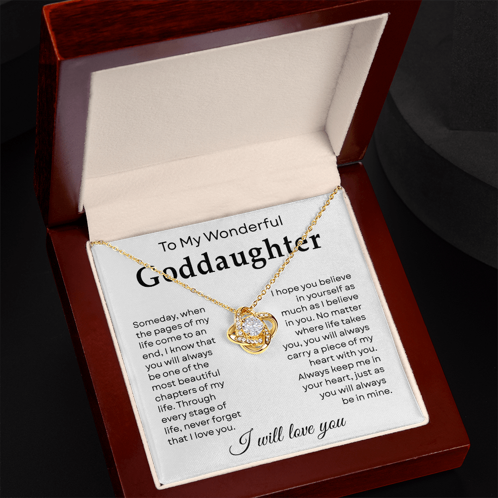 To My Goddaughter Necklace From Godmother