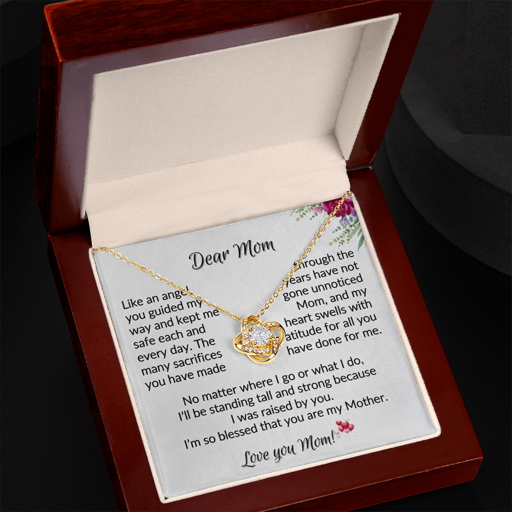 To My Mom I Know It's Not Easy for a Woman to Raise a Man - Necklace