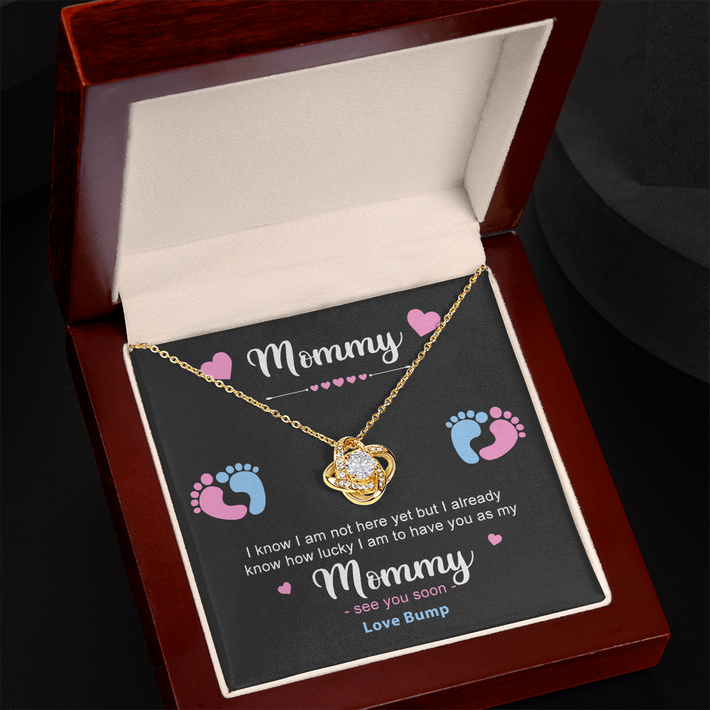To My Mommy Necklace | Love, Bump - Love Knot Necklace