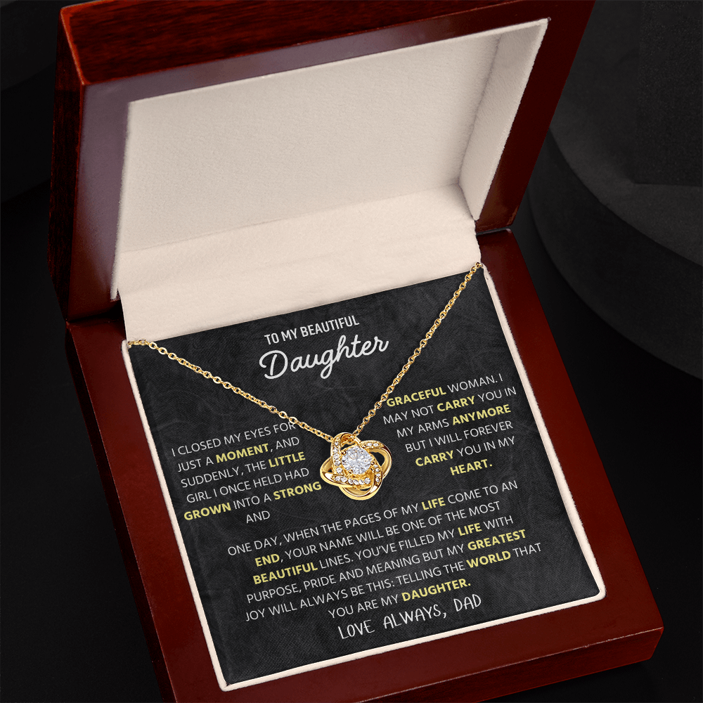 To My Beautiful Daughter – A Heartfelt Jewelry Gift from Mommy, Perfect for Christmas