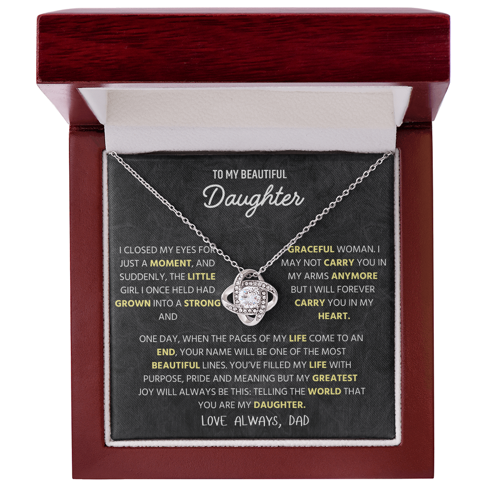 To My Beautiful Daughter – A Heartfelt Jewelry Gift from Mommy, Perfect for Christmas