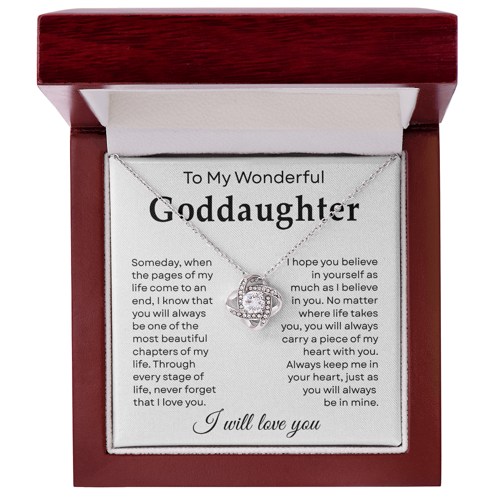 To My Goddaughter Necklace From Godmother