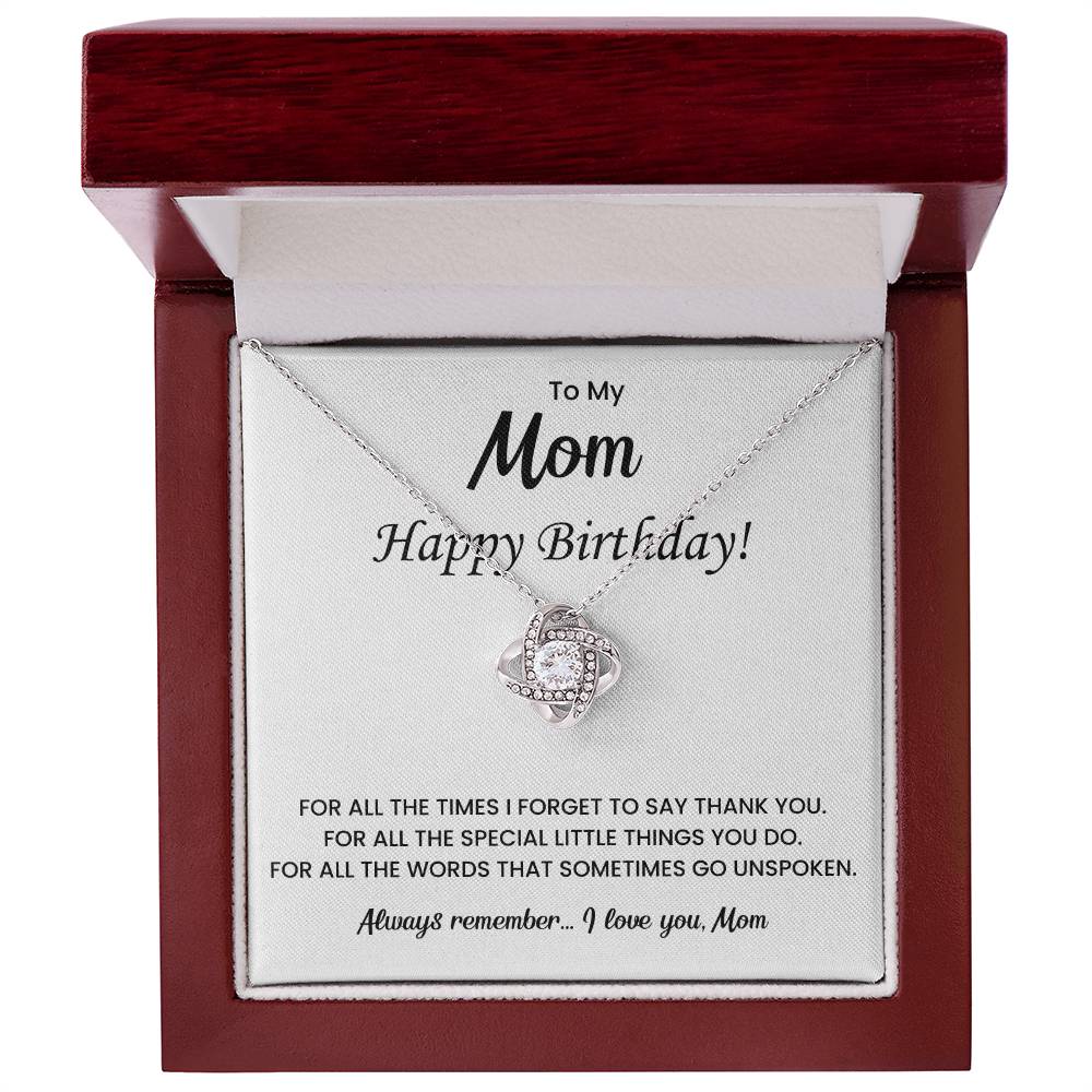 To My Beautiful Mom Necklace, Gift for Mom From Daughter or Son, Birthday Gifts