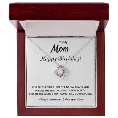 To My Beautiful Mom Necklace, Gift for Mom From Daughter or Son, Birthday Gifts