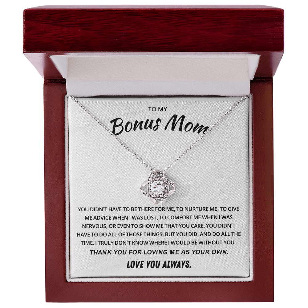 Necklace Gift for Bonus Mom From Stepson or Stepdaughter, Mother's Day Jewelry