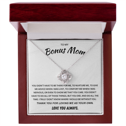 Necklace Gift for Bonus Mom From Stepson or Stepdaughter, Mother's Day Jewelry