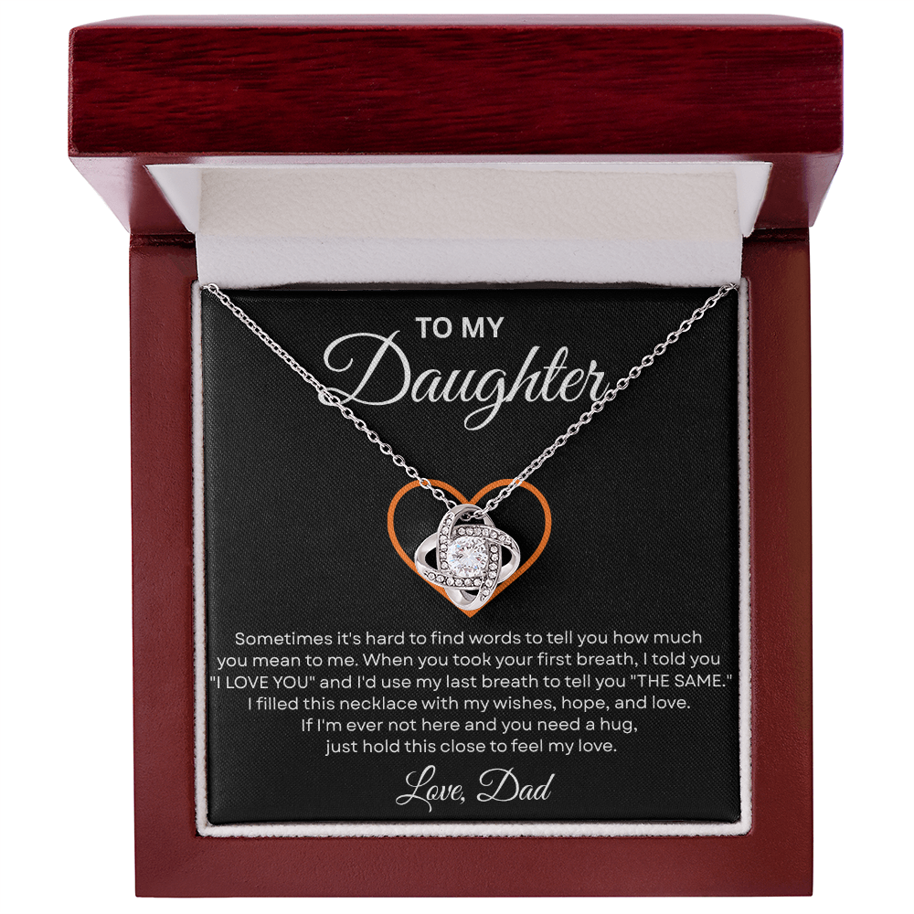 To My Daughter From Mom & Dad – Meaningful Christmas Jewelry Gift with Gift Box