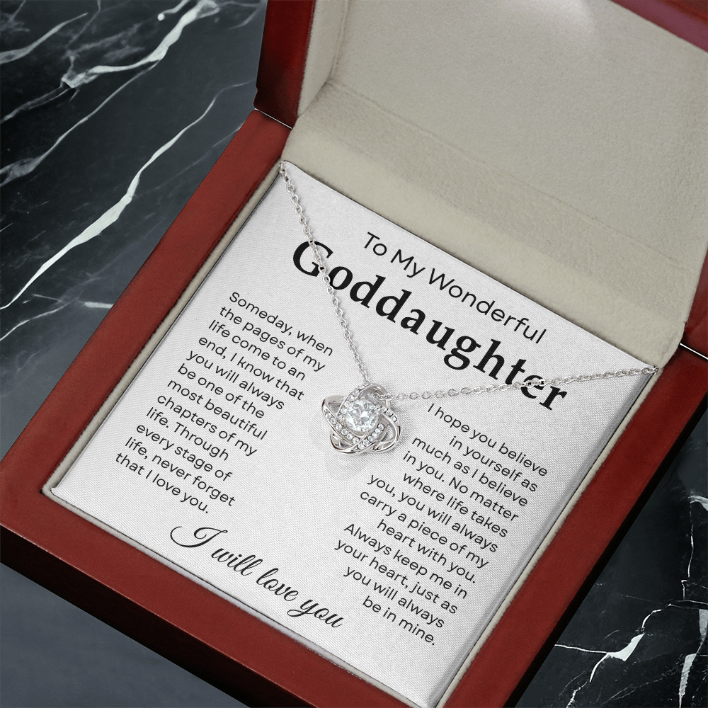 To My Goddaughter Necklace From Godmother