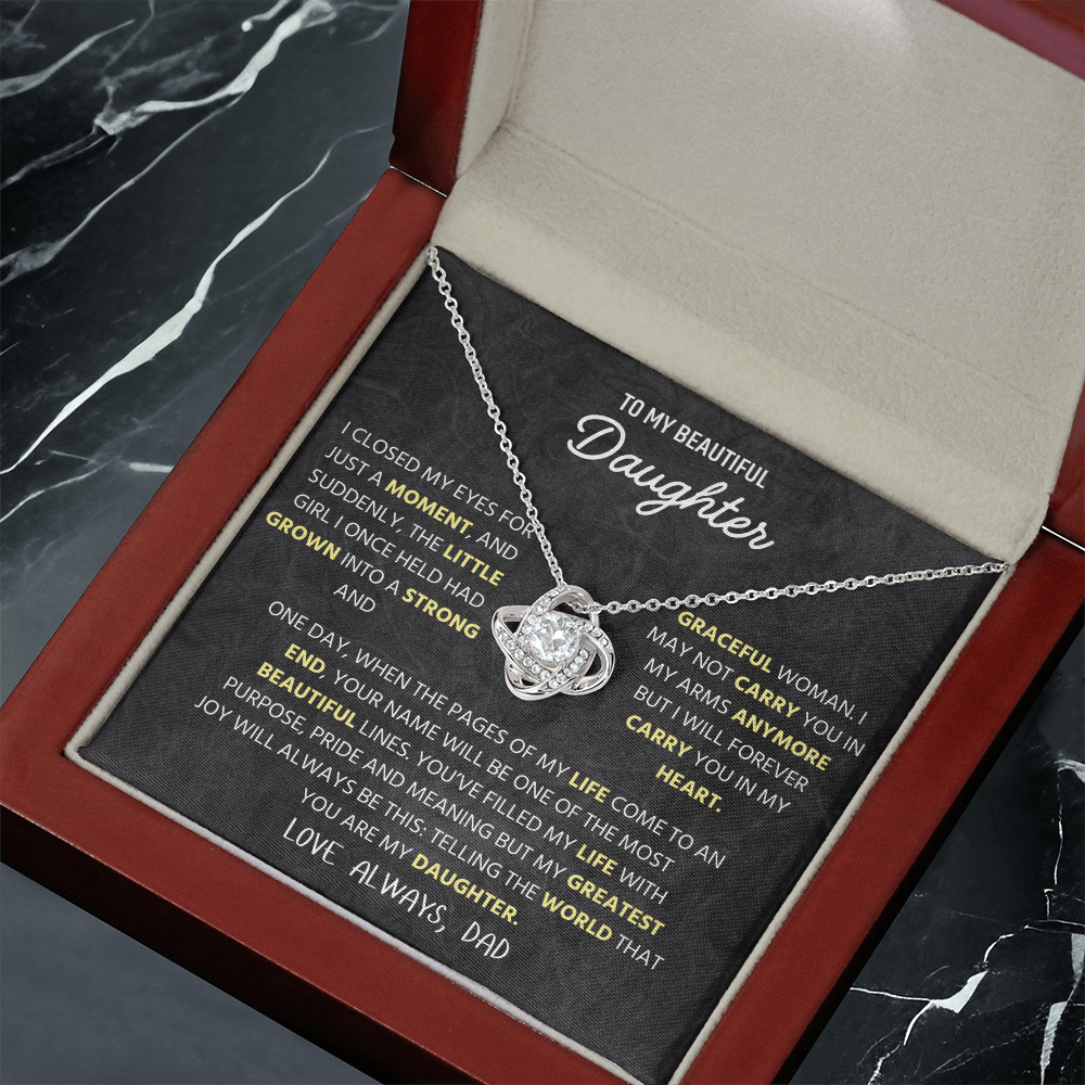 To My Beautiful Daughter – A Heartfelt Jewelry Gift from Mommy, Perfect for Christmas