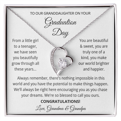 Granddaughter Graduation Gift from Grandma & Grandpa, Gift for Granddaughter Graduation