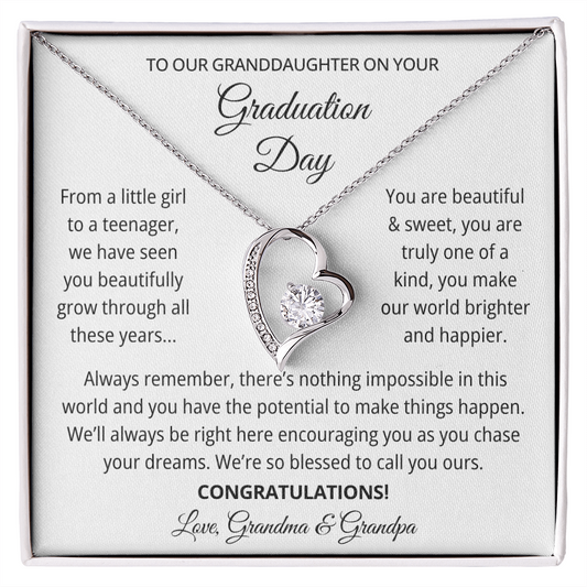 Granddaughter Graduation Gift from Grandma & Grandpa, Gift for Granddaughter Graduation