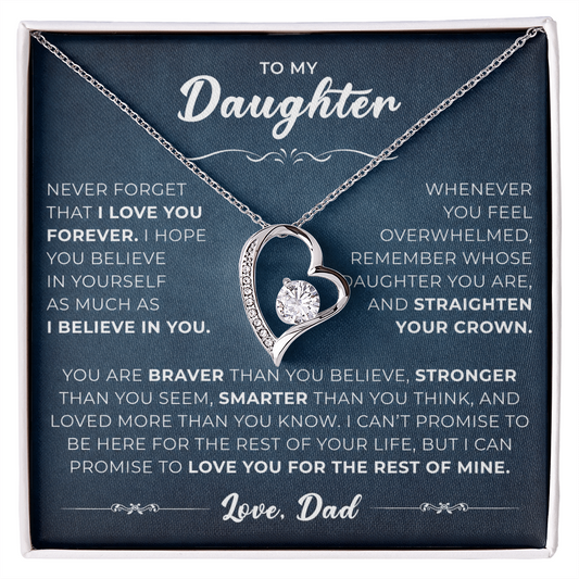 To My Daughter From Mom & Dad – Beautiful Jewelry Gift with Luxury Gift Box