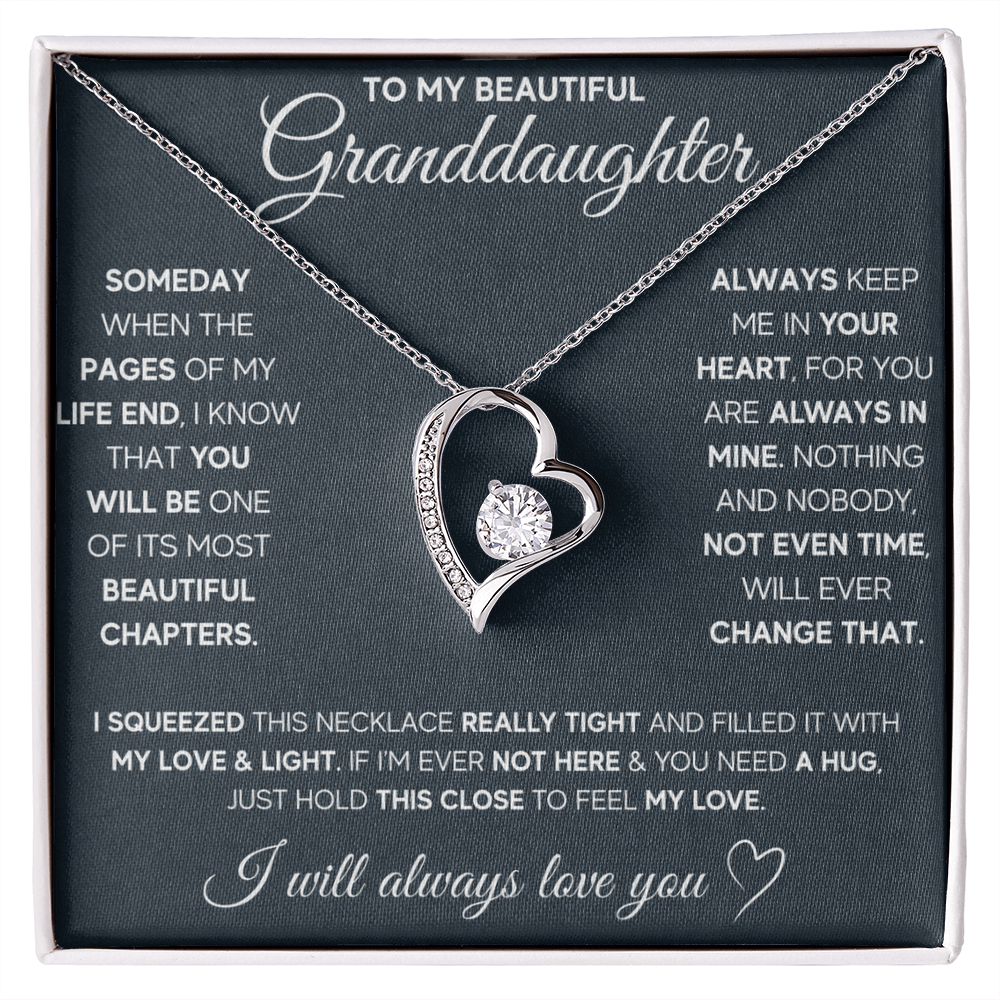 Gift for Granddaughter - I Will Always & Forever Love You - Necklace