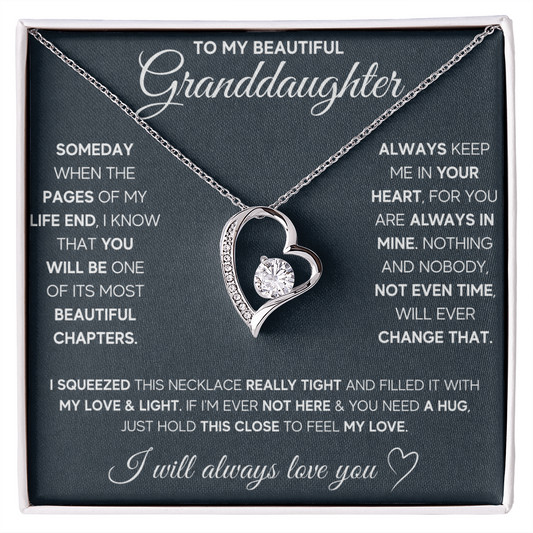 Gift for Granddaughter - I Will Always & Forever Love You - Necklace