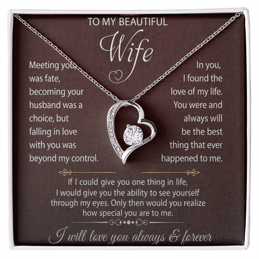 Forever Love Necklace Form Lover Husband for My Sweet Heart