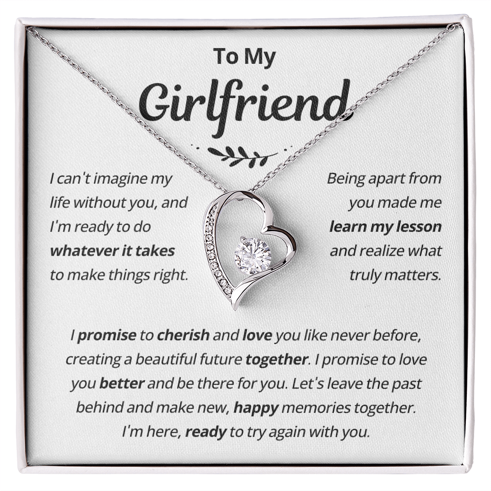 Girlfriend Necklace From Boyfriend, to My Love Necklace, Christmas Gifts