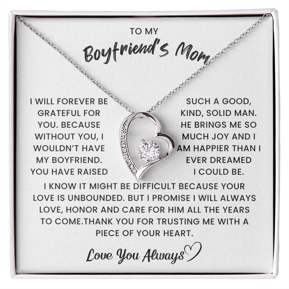 Gift to My Boyfriend's Mom Necklace – Perfect for Mother's Day