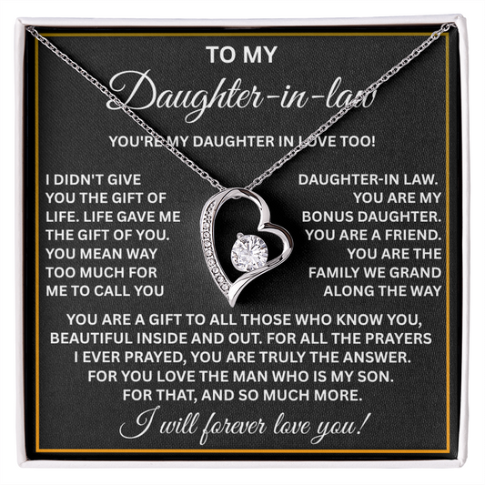 To My Daughter-in-law Necklace – Meaningful Gift from Mom or Dad