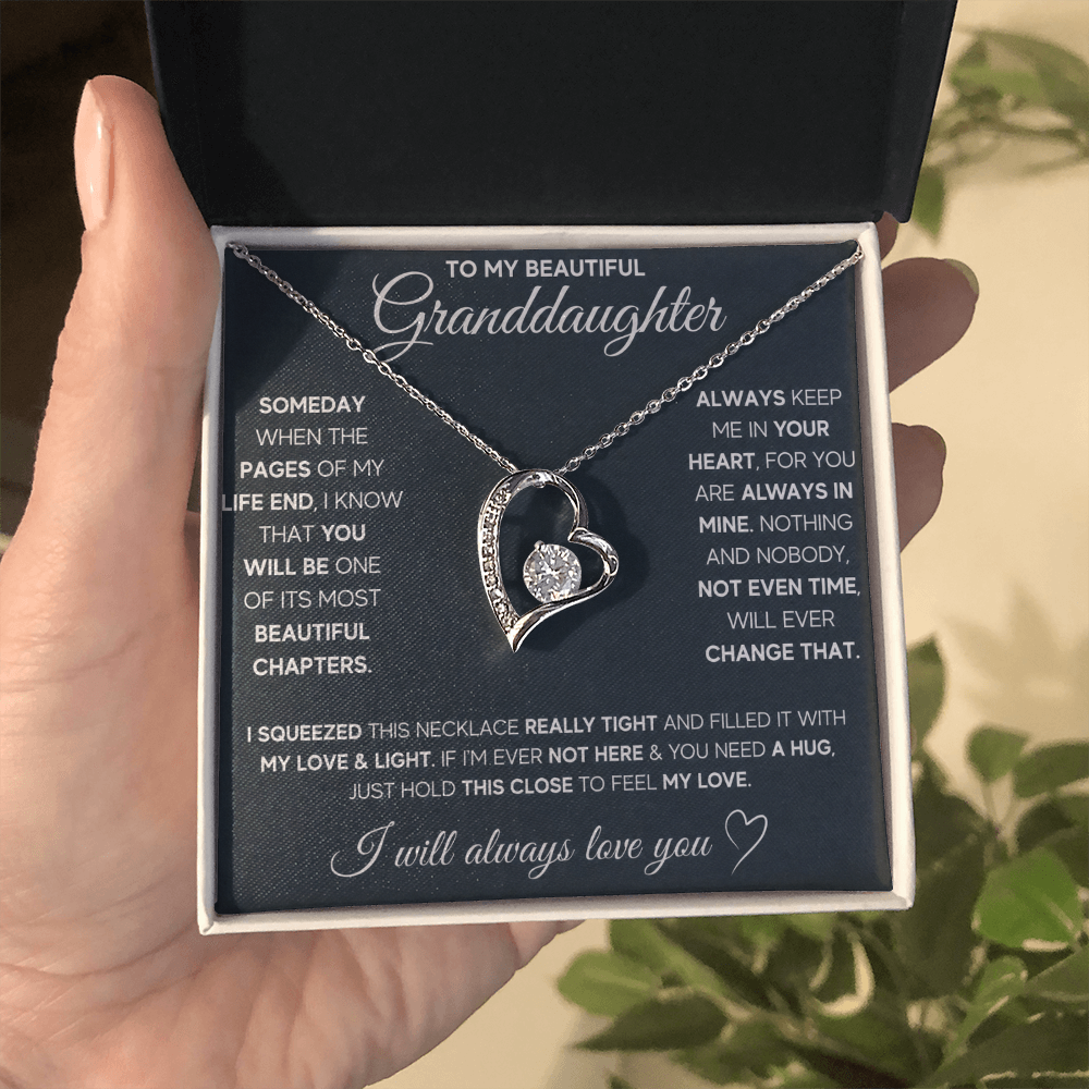 Gift for Granddaughter - I Will Always & Forever Love You - Necklace